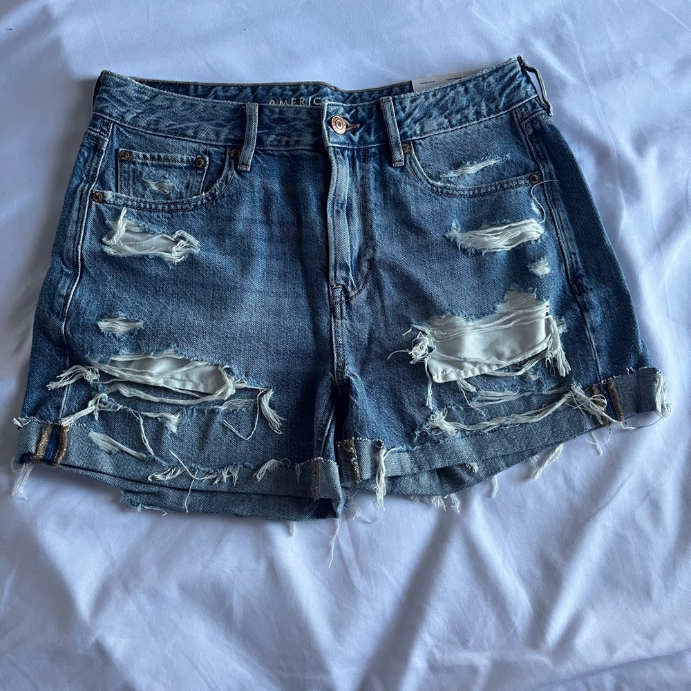 American Eagle Ripped Denim Shorts